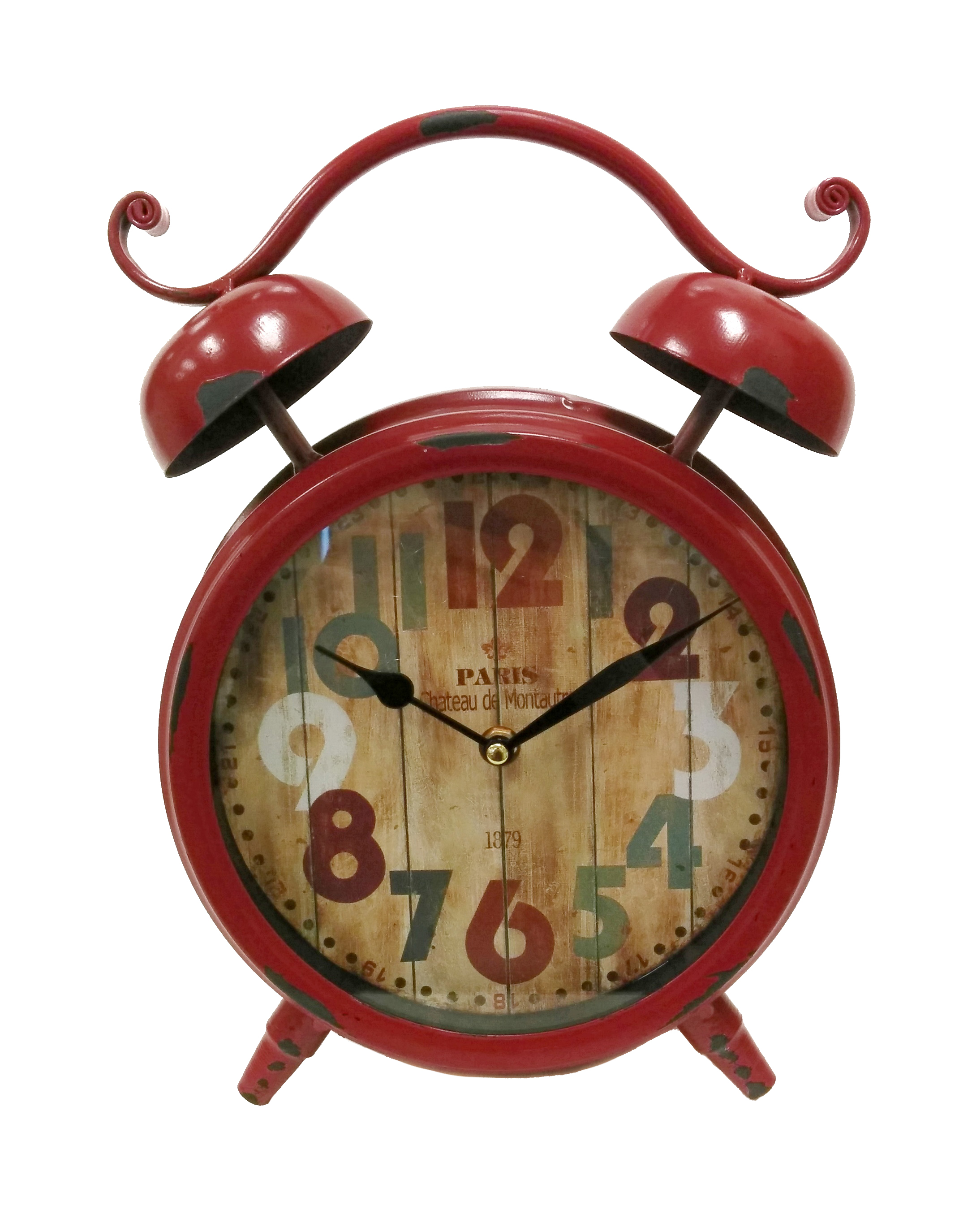 Red Classic Alarm Metal Table Clock Walmart Canada
