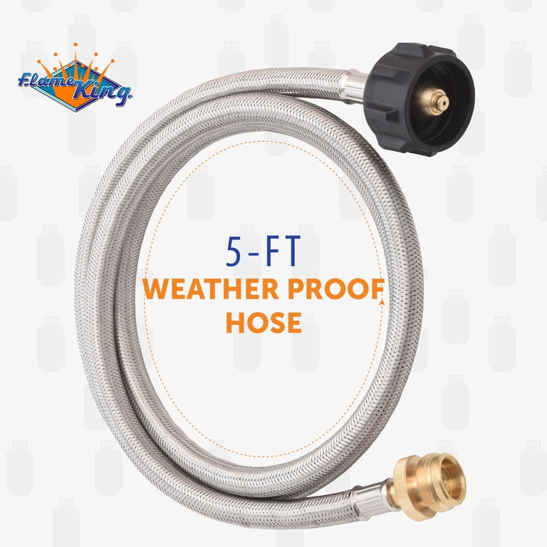 Flame King 5FT Steel Braided Propane Hose Adapter photo 4