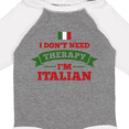 thumbnail image 4 of Inktastic No Therapy I'm Italian Boys or Girls Long Sleeve Baby Bodysuit, 4 of 5