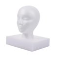thumbnail image 2 of Cabeza de maniquí femenina de espuma, modelo de cabeza femenina, exhibición de peluca, exhibición de cabeza de peluca multiusos resistente, para salón 52x28x11cm, 2 of 8