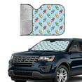 thumbnail image 4 of Fuzoiu Modern Ice Cream Print Car Windshield Sun Shade,Block Uv Rays Sunshade,Foldable Front Window Sun Visor Protector for Car,SUV,Truck-Keep Vehicle Cool-Modern Ice Cream, 4 of 8