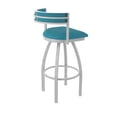 thumbnail image 2 of 861 Artemis 36" Swivel Bar Stool with Anodized Nickel Finish and Graph Tidal Seat and Back, 2 of 5