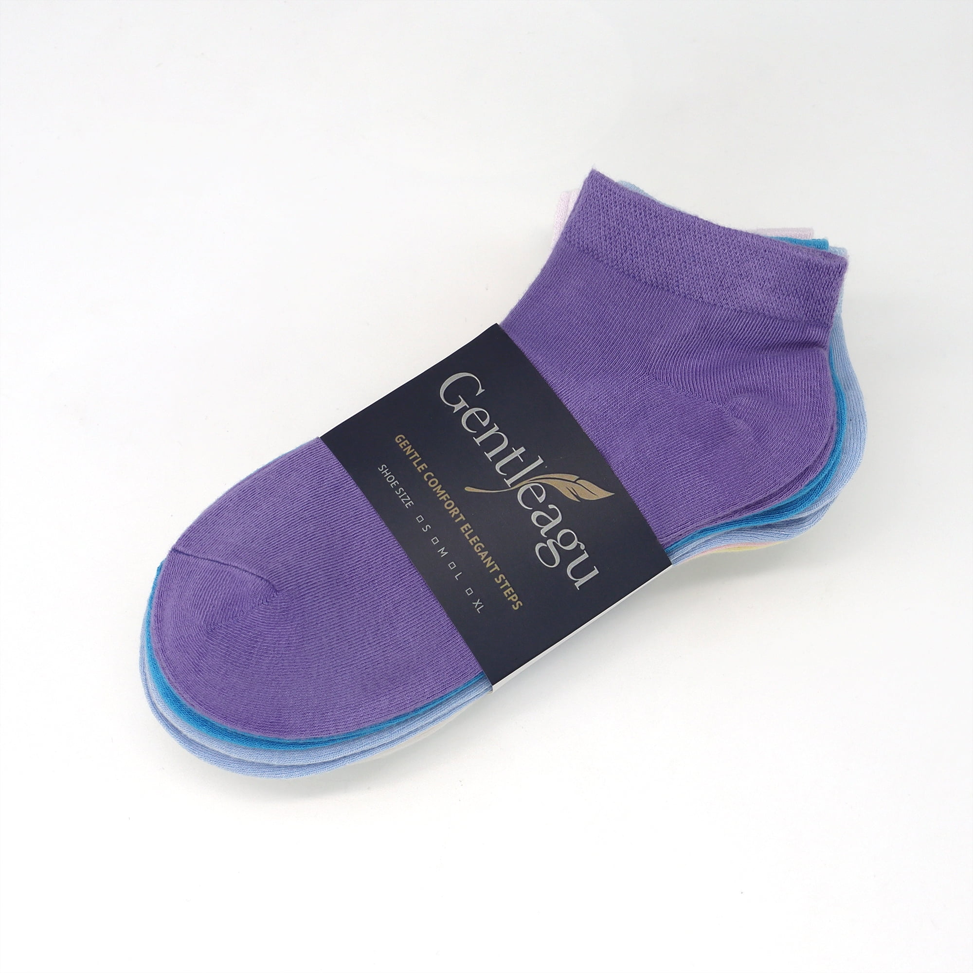 GENTLEAGU Bamboo Viscose Thin Ankle Socks for Women – Soft, Breathable, Anti-Odor – 50 Pairs, Bulk Pack