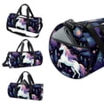 thumbnail image 3 of Unicorn All-in-One Sports Bag: Yoga, Dance, Travel, Swim. 17.7 Inches Size with Interior Zipper Pocket and Large Capacity., 3 of 6