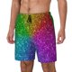 thumbnail image 1 of Fotbe Colorful Glitter Traje de Baño para Hombre – Shorts de Natación de Secado Rápido con Forro y Bolsillos-X-Large, 1 of 6