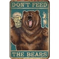 thumbnail image 1 of Placa Metal Vintage Oso Lanudo Drinkin Pintura Hierro Rectangular 30x40cm, 1 of 9