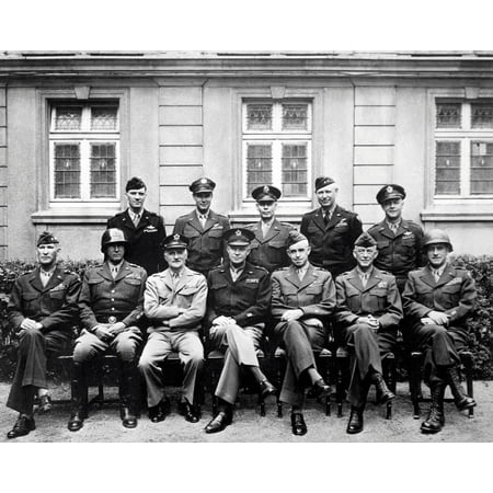 World War II photo of the senior American military commanders of the European Theater Poster Print by John ParrotStocktrek (Best Military Technology In The World)