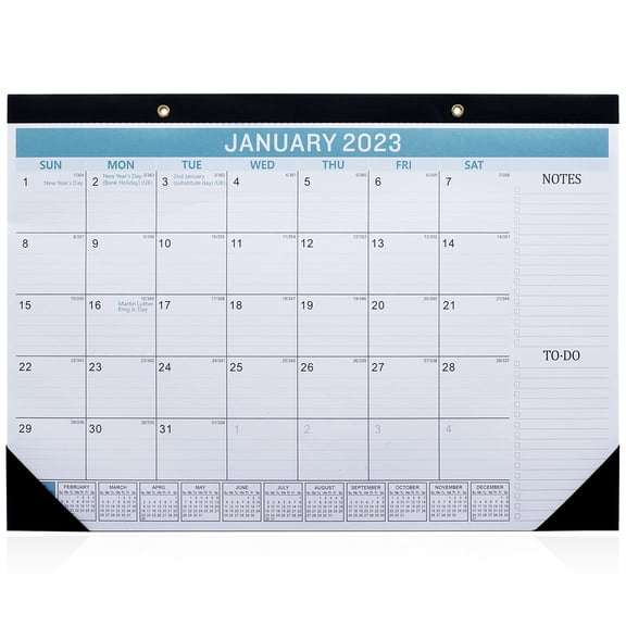 Willstar Desk Calendar 2023-2024 from January 2023 Through June 2024 18 Monthly Desk/Wall Calendar for Home Office Room Decoration