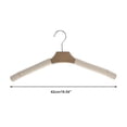 thumbnail image 4 of Percha de madera con gancho circular de 2 piezas Unique Bargains color beige, 4 of 4