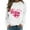 White, variant on Womens Valentine'S Day Hoodie Sweatshirt Heart Print Long-Sleeved O Neck Soft Oversized Sweatshirt for Men,White,M
