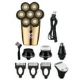 thumbnail image 2 of Afeitadora de carga USB multifunción eléctrica resistente al agua con cabeza flotante de 7 cortadores independientes 7D para hombres Wmkox8yii FHAKJF3213, 2 of 9