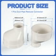 thumbnail image 2 of Uxcell 4.33" to 1.97" Round Duct Fitting Pipe Increaser Reducer Adapter Connector, 2 of 6