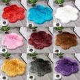thumbnail image 3 of Matoen12 Plush Floor Mats for Bedroom Living Room, Gradient Polyester Soft Non-Slip Floor Rugs, Faux Fur Hide Mat Home Decor Kid & Pet Friendly Floor Rugs Doormat, 24"x24", 1 Pack, Gray, Flower, 3 of 3