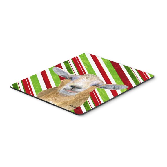 "Goat Red Snowflakes Holiday Christmas  Mouse Pad Hot Pad or Trivet"