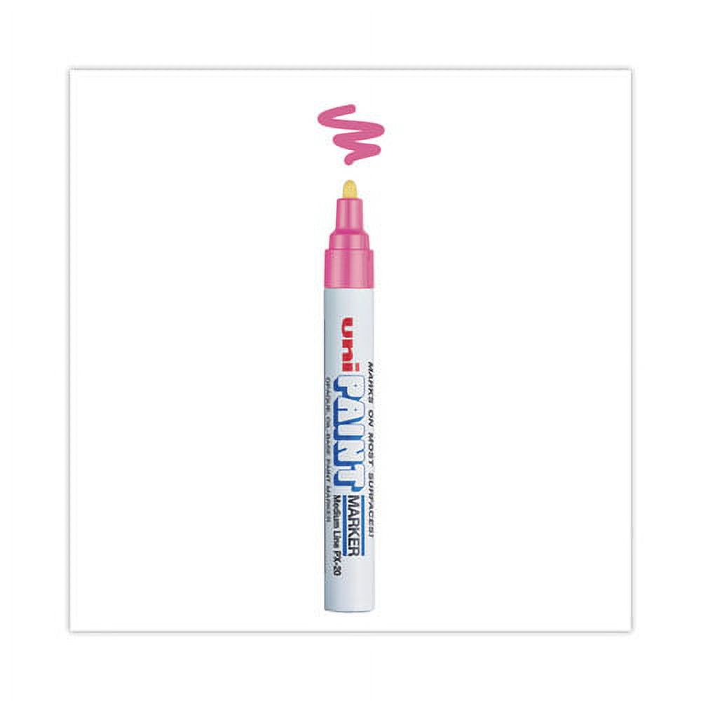 Permanent Marker, Medium Bullet Tip, Pink | Bundle of 5 Each