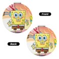 thumbnail image 2 of Pofeuu SpongeBob SquarePants for Portable Pocket Makeup Mirror PU Cover Compact Travel Mirror with Normal and Magnifying Double Sided Glass-Round Shape-Round Shape, 2 of 9