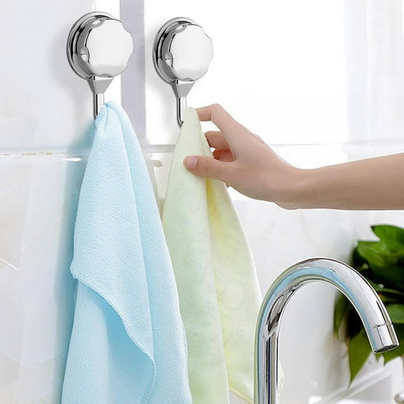 Towel Holder,YMIKO 3Pcs/Set ABS Towel Wall Hook Rack Holder with Suction Cup for Bathroom Kitchen, Towel Holder, Toilet Towel Hook
