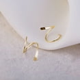 thumbnail image 4 of Zzbeans Double Hoop Earrings, No Second Piercing Needed Spiral Cartilage Earrings, Small Gold Hoops for Women Double Piercing Look Gifts, 4 of 5