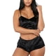 thumbnail image 3 of Women Summer Sexy Nightwear V-neck Lingerie Suspender Sleepwear Underwear Crop Tops Shorts Pajamas Set Solid Ladies Nightgown, 3 of 4