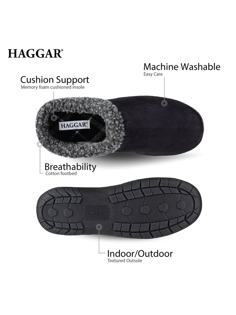 Haggar‎ Men\'s Open Back Memory Foam Padded Clog Slippers SIZE XL (11-12) Haggar Men main image 4