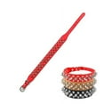 thumbnail image 4 of Spiked Pu Leather Dog Collar Soft Funny Mushrooms Rivet Spike Studded Puppy Adjustable Outdoor Dog Collars for Small Medium Large Dogs Cats, 4 of 7
