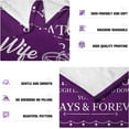 thumbnail image 4 of Christmas Anniversary Romantic Gifts for Wife Women 2024, Wife Ideas, Gifts for Wife Christmas Unique from Husband, Wife Gifts from Husband, The Perfect to My Wife Blanket 60" x 50", 4 of 5