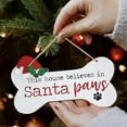 thumbnail image 6 of Christmas Santa Wooden Hanging Ornament Decorative Sign for Festive Home Wall, 6 of 8