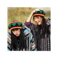 thumbnail image 3 of Accesorio de disfraz: sombrero satinior rasta con rastas negras, 3 of 7