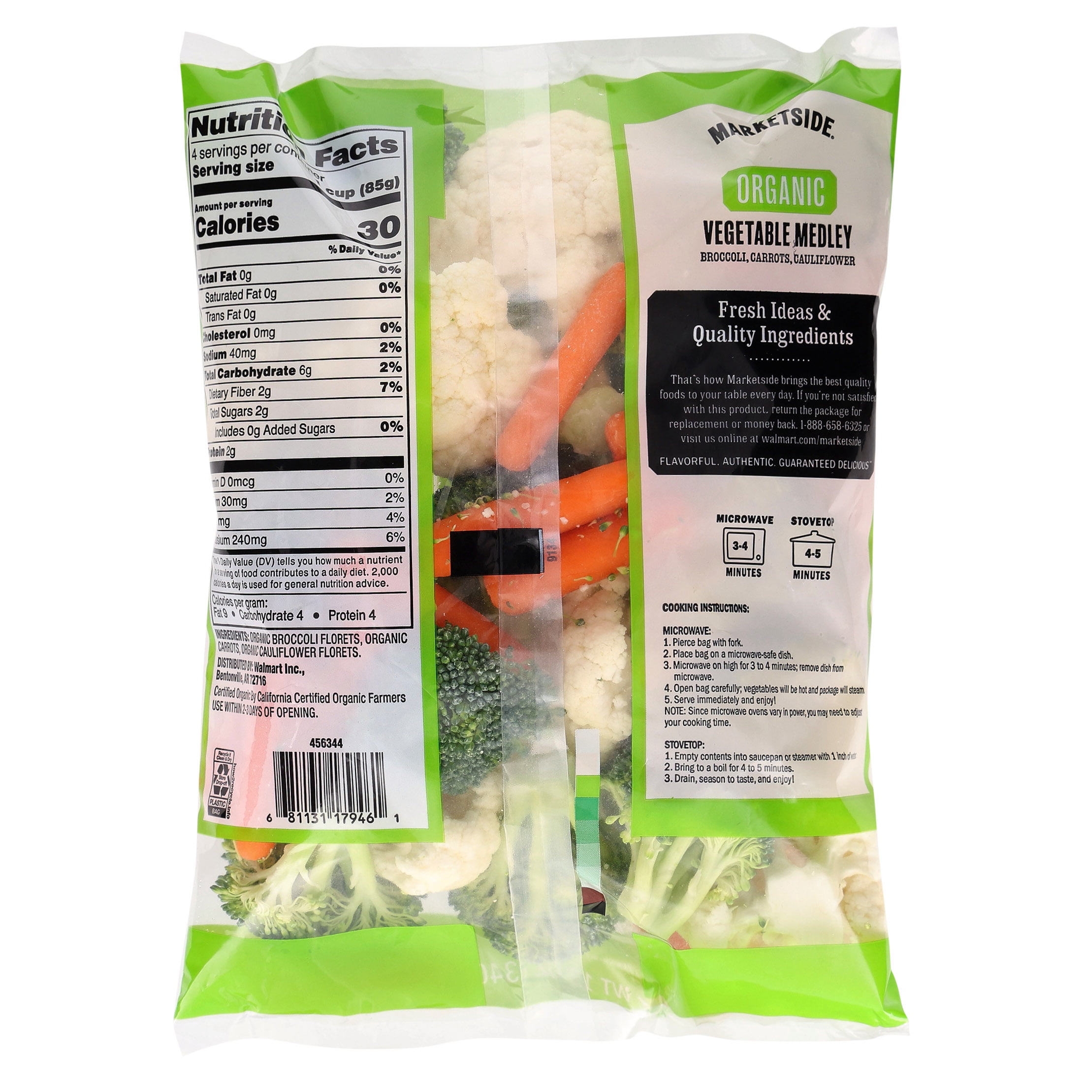 Fresh Marketside Organic Vegetable Medley, 12 oz