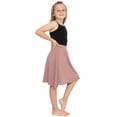 thumbnail image 4 of Stretch Is Comfort Girl's Knee Length A-Line Skirt Mauve X-Large, 4 of 7