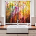 thumbnail image 3 of Ambesonne Modern Kitchen Curtains, Rainbow Colored Image, 55"x39", Multicolor, 3 of 4
