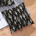thumbnail image 6 of Western Cactus Covers 18 x 18 Set of 2 Black Decorative Throw Pillow Cover Plants Linen Outdoor Pillowcases Farmhouse Home Decor for Couch Bed Sofa, -P0424-PC007, 6 of 6