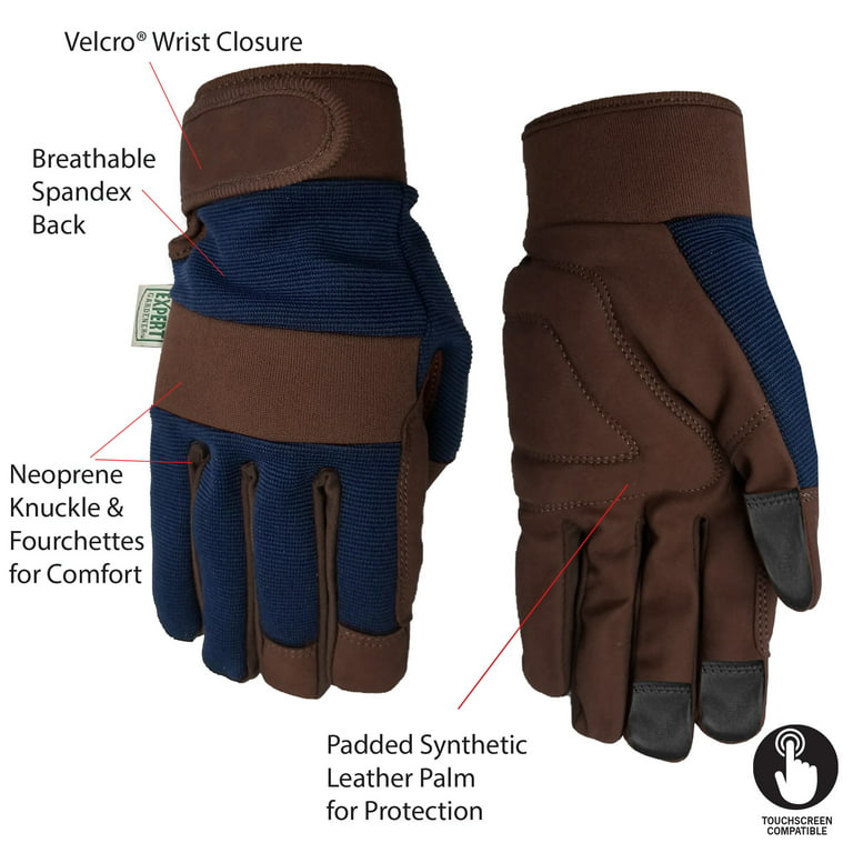 BESSTEVEN 2 Pairs Light Duty Work Gloves Gardening Warehouse Job Car Repair  Utility Yard Glove for Men Women