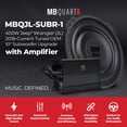 thumbnail image 2 of MB Quart 10" Subwoofer Upgrade for 2018-Current Jeep Wrangler JL, 400W Amplifier, 2 of 13