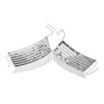 thumbnail image 1 of Top sin espalda con cuello halter y cadena para el cuerpo, sujetador con cadena y cuello halter para espectáculos musicales de verano. Plata, 1 of 9