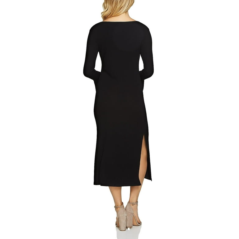 1.State Bell Sleeve Midi Dress, Black