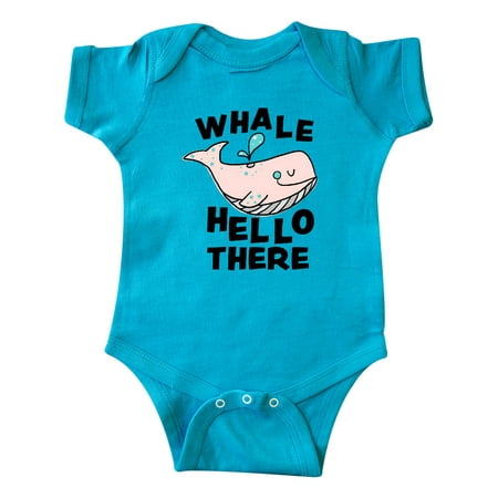 

Inktastic Cute Whale Hello There Gift Baby Boy or Baby Girl Bodysuit