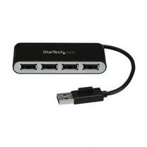StarTech.com 4 Port USB Hub - 4 x USB 2.0 port - Bus Powered - USB Adapter - USB Splitter - Multi Port USB Hub - USB 2.0 Hub