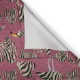 thumbnail image 5 of Ambesonne Pink Zebra Grommet Curtain, Flamingo Toucan Bird, 50" x 108", Pink Tan Black, 5 of 6