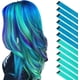 thumbnail image 1 of Extensiones de cabello CHAO de color Azul 12 piezas Postizo sintético Natural largas y rectas para mujeres y niñas, 1 of 5