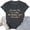 Black, variant on sunshuilll Printed Crew Neck Short Sleeve Casual T-Shirts, Women's