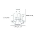 thumbnail image 3 of Stainless Steel Cup Rack under $5! Yannianjz Stainless Steel Cup Drying Rack, 6 Slot Glass Cup Storage Holder, Countertop Dish Rack for Kitchen Bar, Inverted Hanging Rack for Coffee Table, 3 of 6