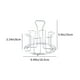 thumbnail image 3 of Estante para tazas de acero inoxidable - bandeja colgante invertida de 8,07x6,5 pulgadas para almacenamiento de cristalería, organizador de mesa de centro de sobremesa portátil, 3 of 6