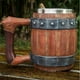 thumbnail image 5 of Mug Coffee Cup Tea Cup,Personalized Imitation Wooden Barrel with Leather Handle,LargeCapacity Bar Mug Drinking Cup 600ml, 5 of 5