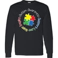 thumbnail image 3 of Inktastic Autism Awareness Circle Long Sleeve T-Shirt, 3 of 5