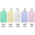 thumbnail image 3 of Uxcell 56x29mm Plastic Luggage Key Tag with Split Ring 5 Colors 20in1 Set, 3 of 6