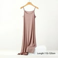 thumbnail image 1 of Combinaison Sans Couture en Soie Glacée pour Femmes Été Grande Taille Jupon Sans Manches Combinaison Intérieure Robes en Modal, 1 of 5