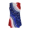 thumbnail image 5 of SELONE American Flag Womens Tank Tops Loose Star Striped Fashion Holiday Wear Outfits Red S, 5 of 7