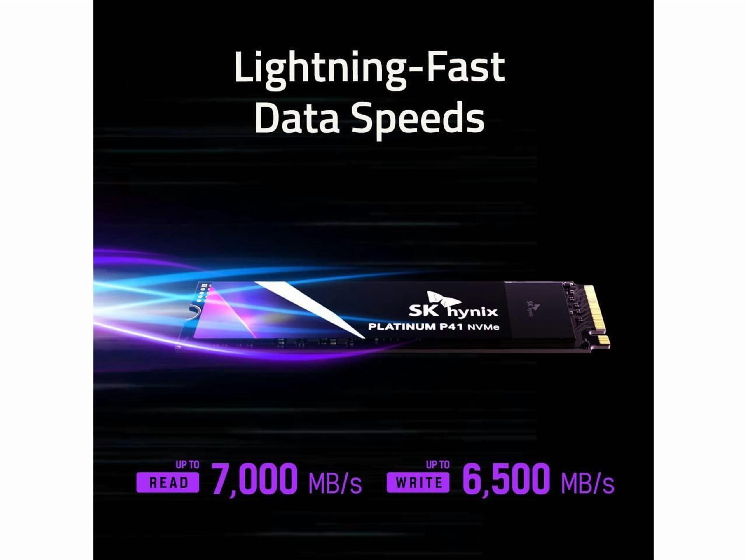 内蔵型SSD 100% SK hynix PLATINUM P41 NVMe SSD 1TB SK hynix Platinum P41 1TB PCIe NVMe Gen4 Internal SSD Drive