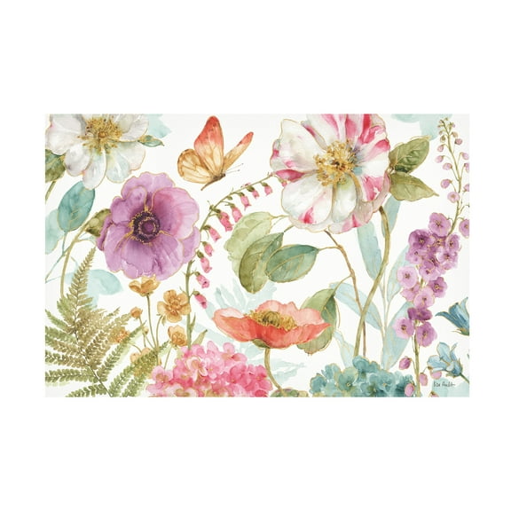 Trademark Fine Art "Rainbow Seeds Flowers I" Canvas Art by Lisa Audit